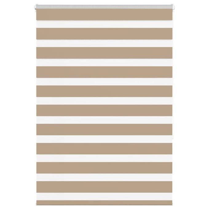 vidaXL - Zebra - Blind - 100x150 - cm - stofbreedte - 95,9 - cm - polyester - zandbruin