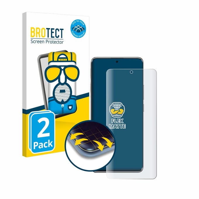 BROTECT - Screenprotector voor Xiaomi Poco X7 - Folie Beschermfolie matte volledig dekking 2 Stuks