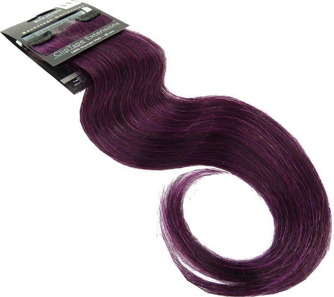 Balmain Clip Tape Extensions 40cm Echte haarstyling Herbruikbare - Blackberry