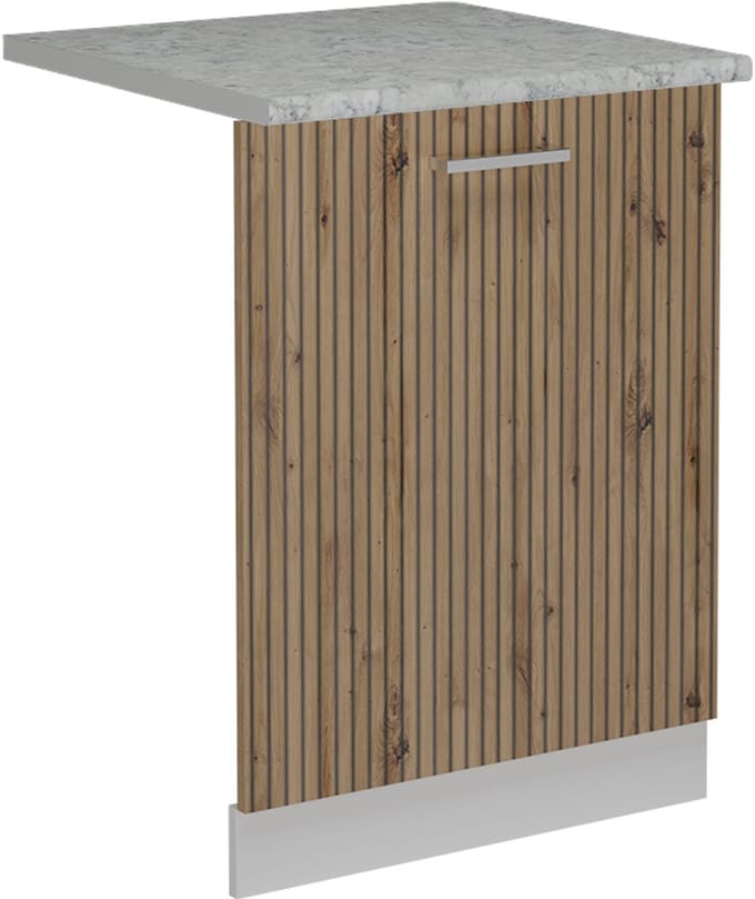 Vicco R-Line Vaatwasserfrontpaneel – 60 cm, WB Marmer Artisanaal eiken