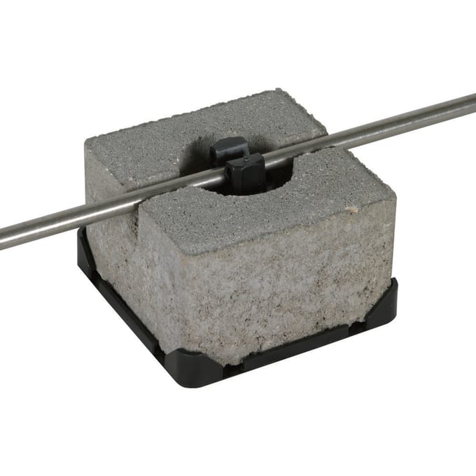 Dehn Dakconditioner Houder Voor Plat Dak Met Blok - 253015 [2 stuks]