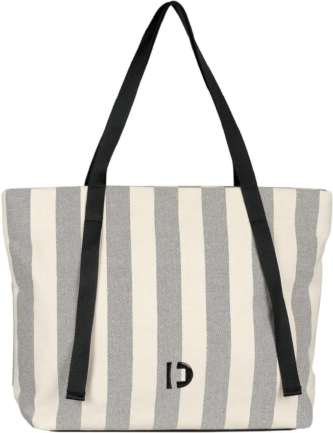 TOM TAILOR shopper Jett Shopper Stripes Black veelkleurig