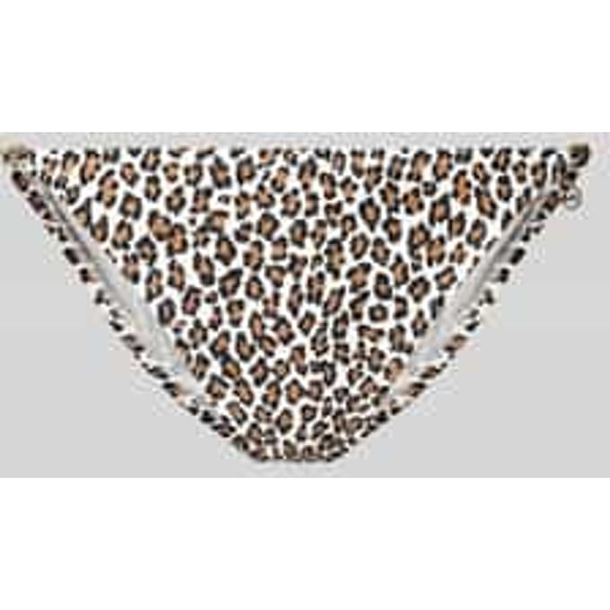 slim fit bikinibroekje in allover-dierenprint