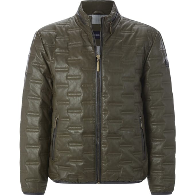 Babista herren Leren Jack - 62 - olijf - Plus Size