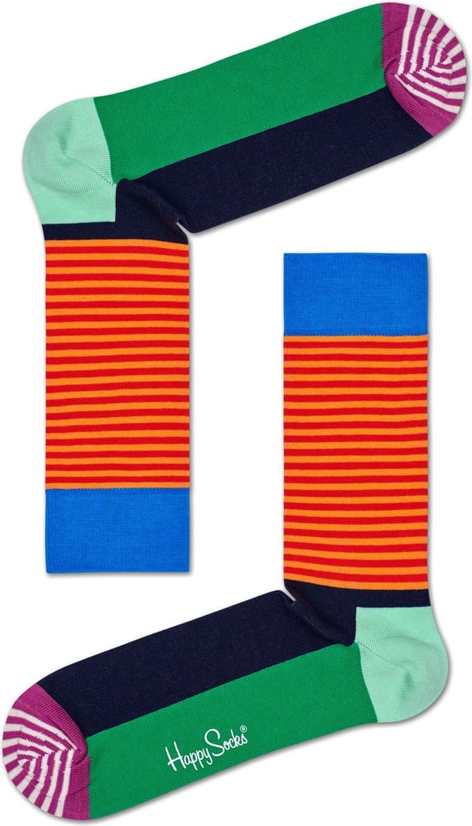 Happy Socks - Half Streep - Heren - Maat 41-46 -