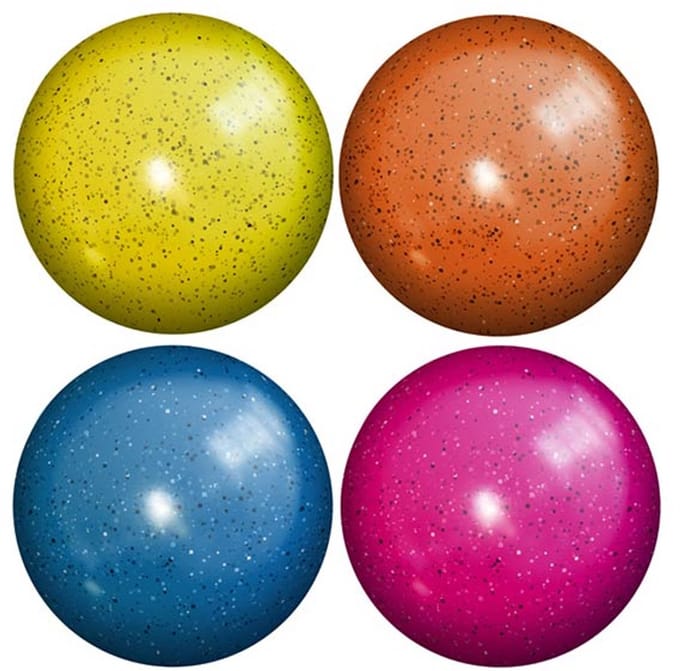 Bal glitter 23 cm | blauw