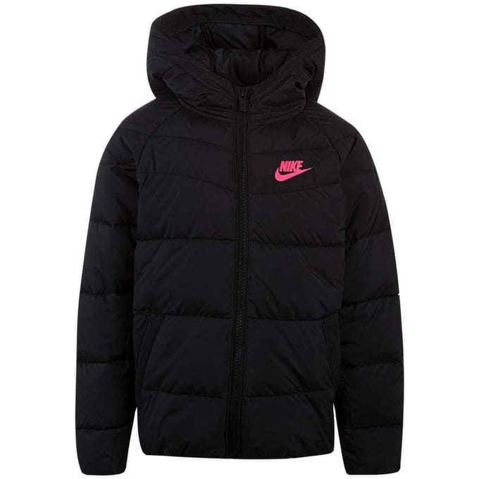 Nike Meisjes NSW Pufferjas (Zwart/roze)