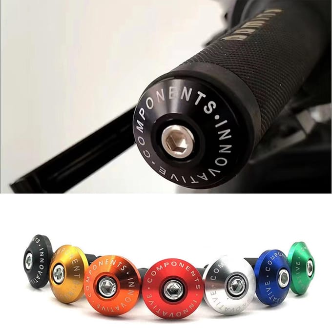 Motorfiets Stuur Einde Gewicht Stuur Handvatten Dop Universele Motorfiets Modificatie Bws Stuur Bescherming Stekker Accessoires groen