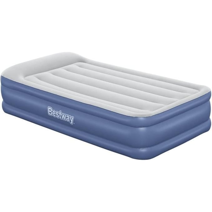 Opblaasbaar bed - BESTWAY - 67628 - 1 persoons - 191 x 97 x 46 cm, ingebouwde elektrische pomp, bedframe