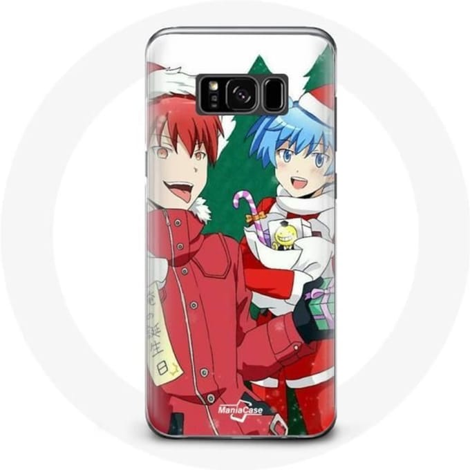 Coque pour Samsung Galaxy S8 Plus Karma et Nagisa Assassination Classroom Anime Christmas day