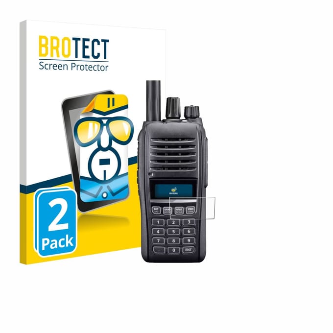 BROTECT - Screenprotector voor Icom IC-T10 - Folie Beschermfolie transparant 2 Stuks