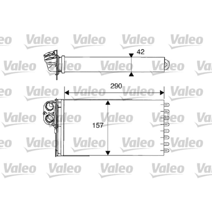 Warmtewisselaar, interieur verwarming VALEO 812212