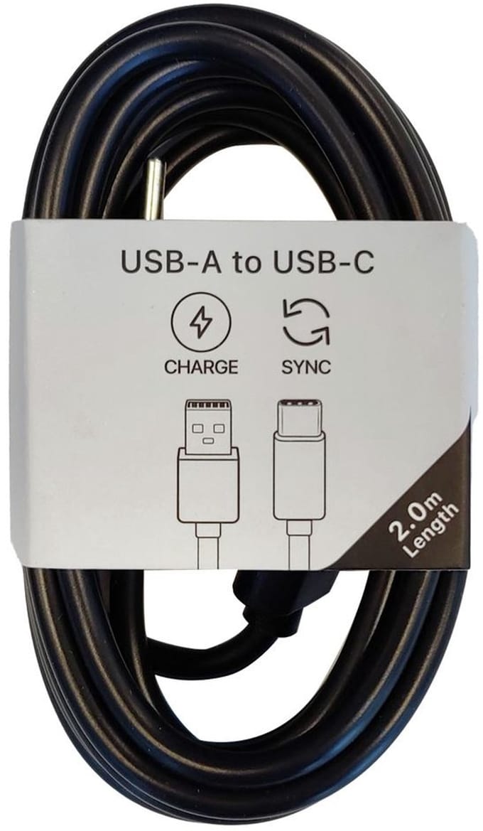 Musthavz to Go USB-A to USB-C Cable 2.0 meter, black