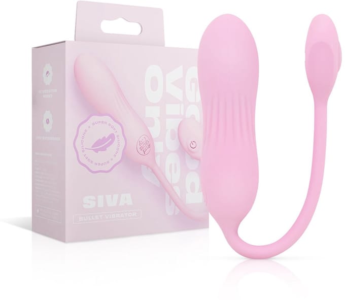 Good Vibes Only - Siva Vibrating Egg - Soft Silicone Roze