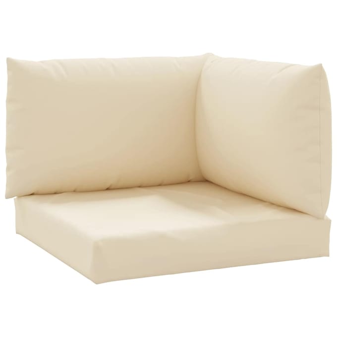 vidaXL - Palletkussens - 3 - st - oxford - stof - beige