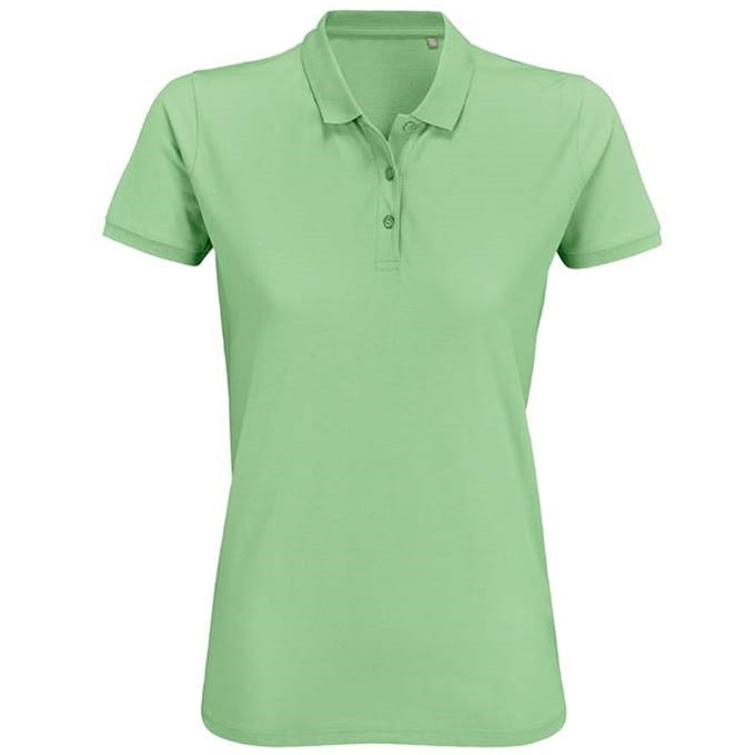 SOLS Dames/dames Planet Organic Polo Shirt (Bevroren groen)