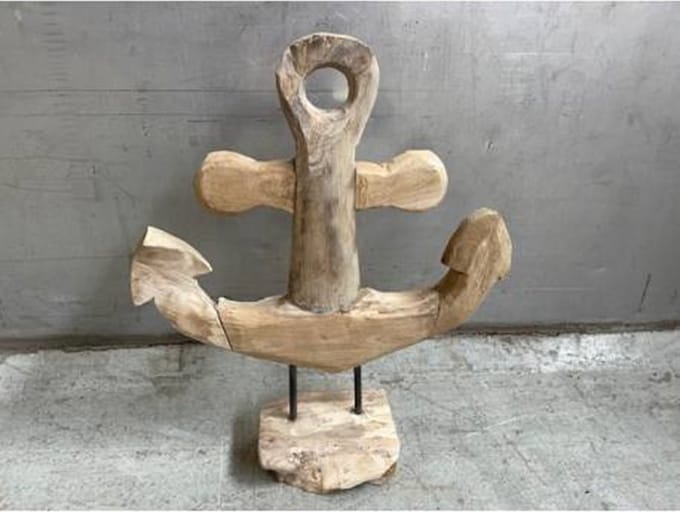 Anchor teak H46cm