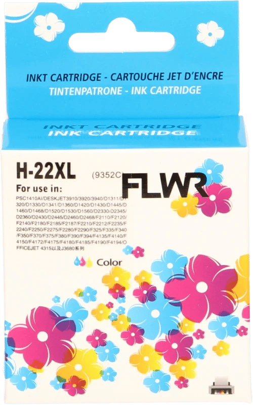 FLWR - Cartridges / HP 22XL / kleur / Geschikt voor HP