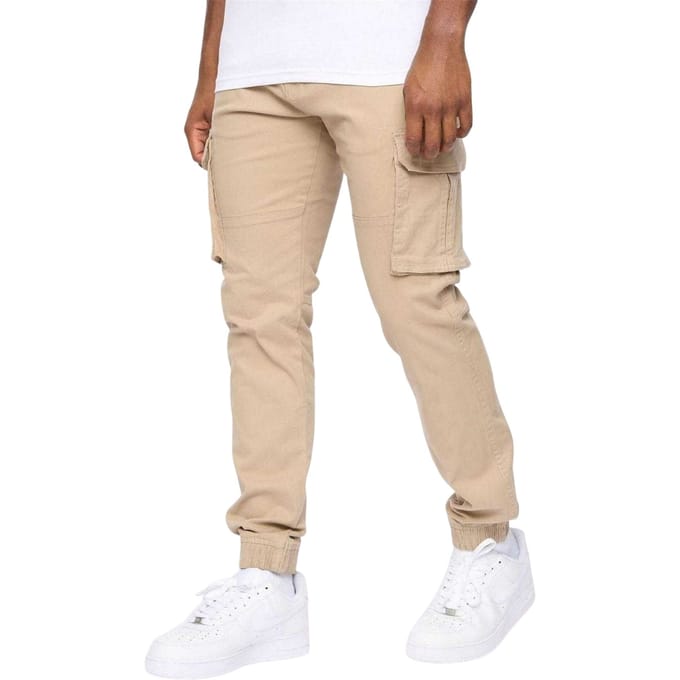 Crosshatch Heren Casual Cargo Broek (Steen)