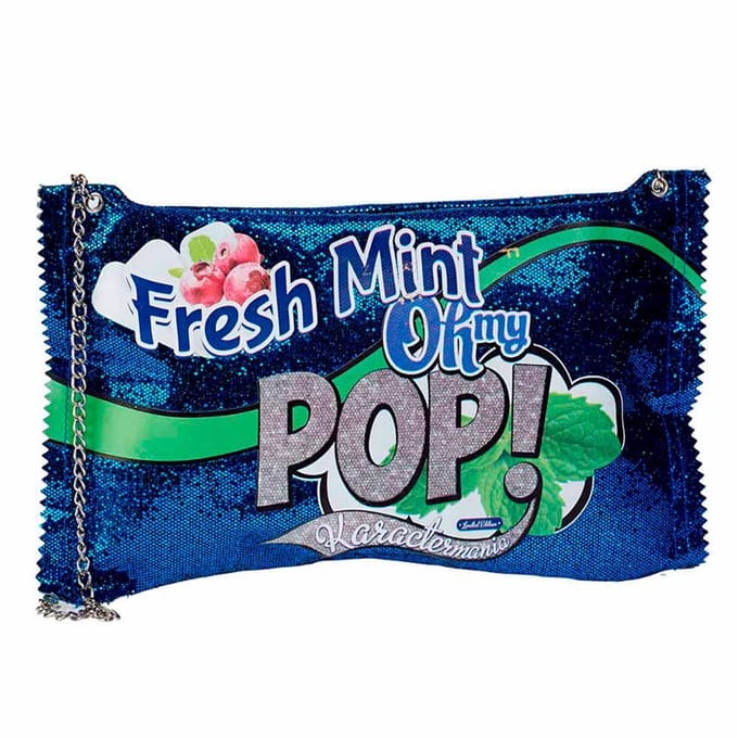 Karactermania - Oh My Pop! - Munt Kauwgom Schoudertas - Handtas - Donkerblauw