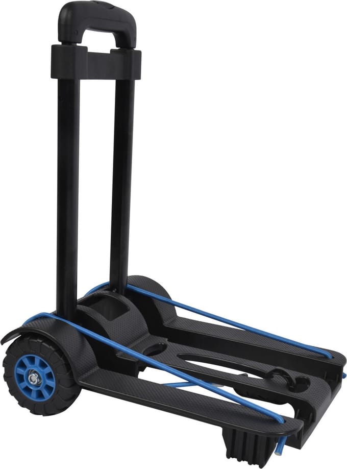 Steekwagen transport trolley - kunststof/metaal - max 50 kilo - opvouwbaar