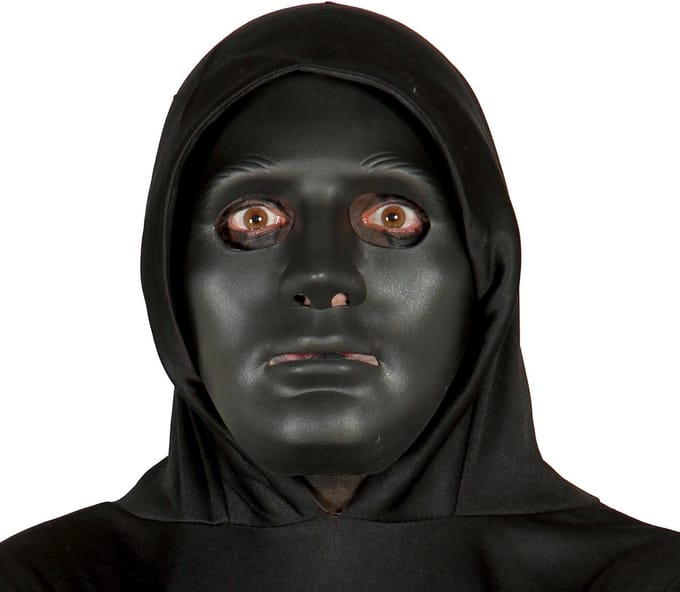Fiestas Guirca Masker Halloween Pvc Zwart One-size