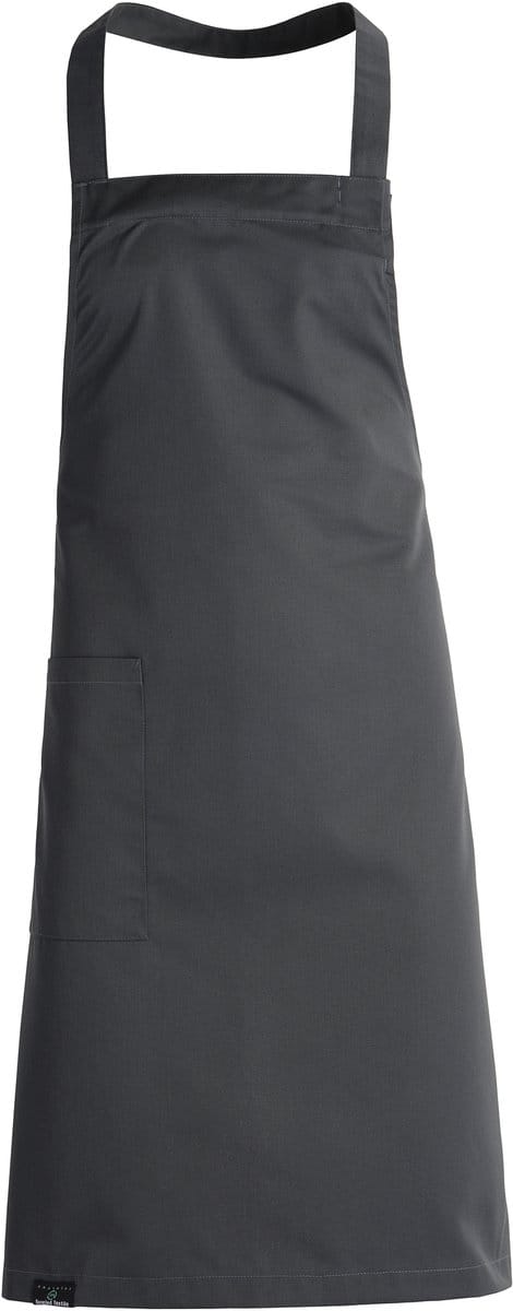 Kentaur Bib apron w. pocket 30430-152 - Charcoal - UNI