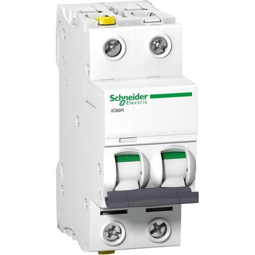 Schneider Electric Acti9 ic60h 2p 2a c miniature circuit breaker