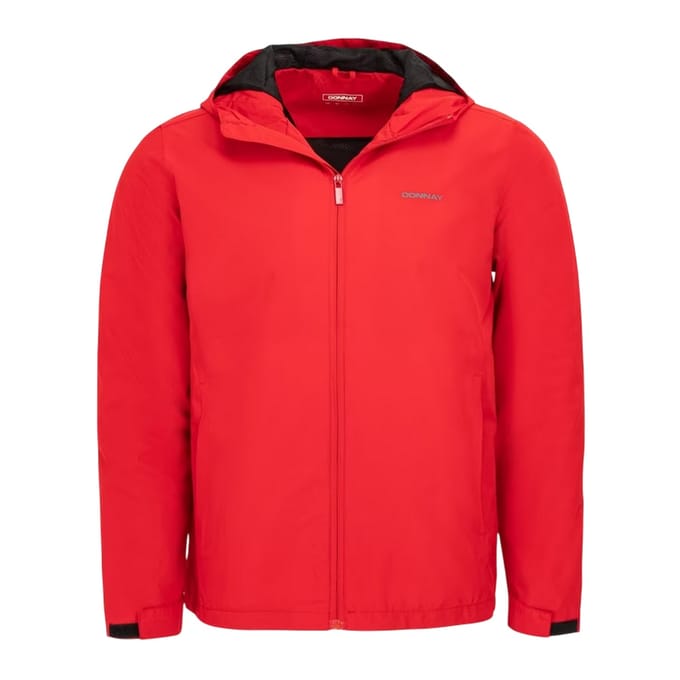 Donnay Heren Lichtgewicht Jas met Capuchon (Rood)