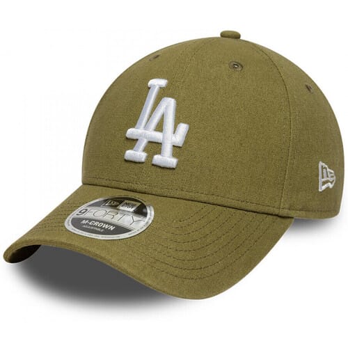 New Era LA Dodgers MLB Linen Dark Green 9FORTY M-Crown Adjustable Cap