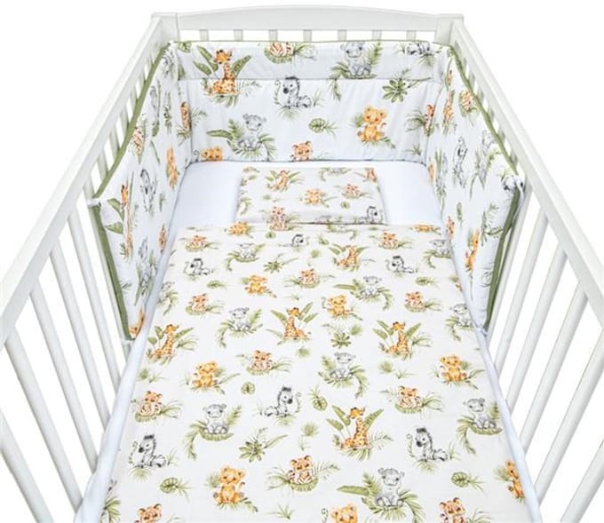 New Baby 3-delig beddengoed 100x135 cm Jungle - Dekbedovertrek