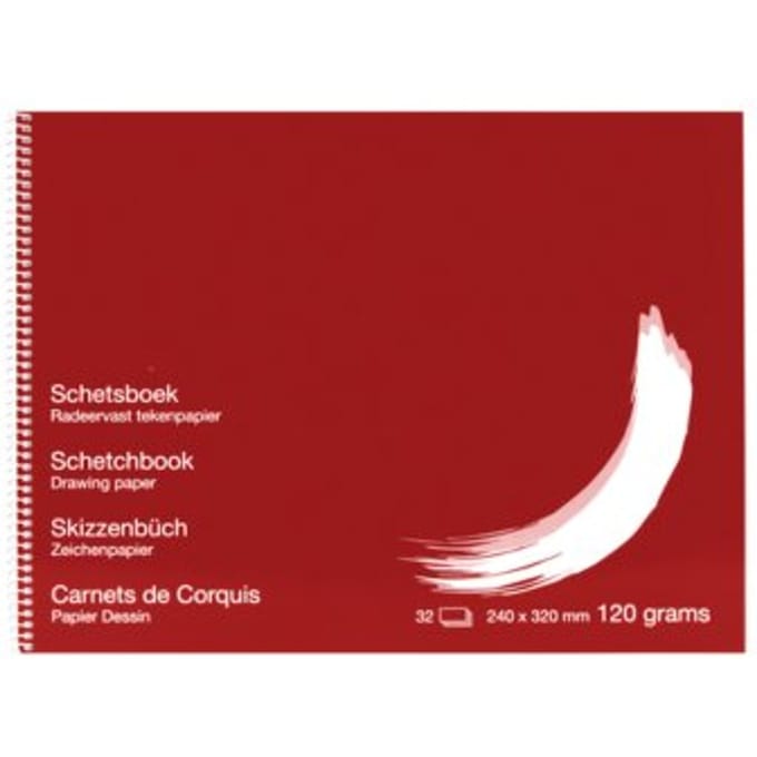 Schetsboek papyrus 240x320mm 120gr 32 vel