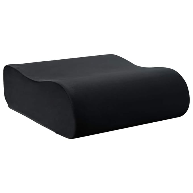 vidaXL - Zitkussen - Effen - Zwart - 40 - x - 40 - x - 13 - cm - PU - Schuim