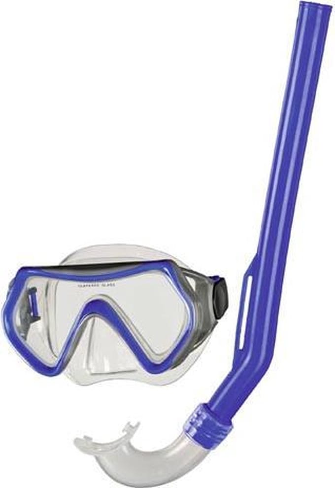 BECO kinder snorkelsetje Pula - 4+ jaar - blauw