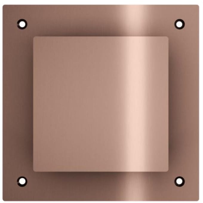 Hotbath &More VGVS015 ventilatierooster vierkant met schroeven geborsteld koper PVD