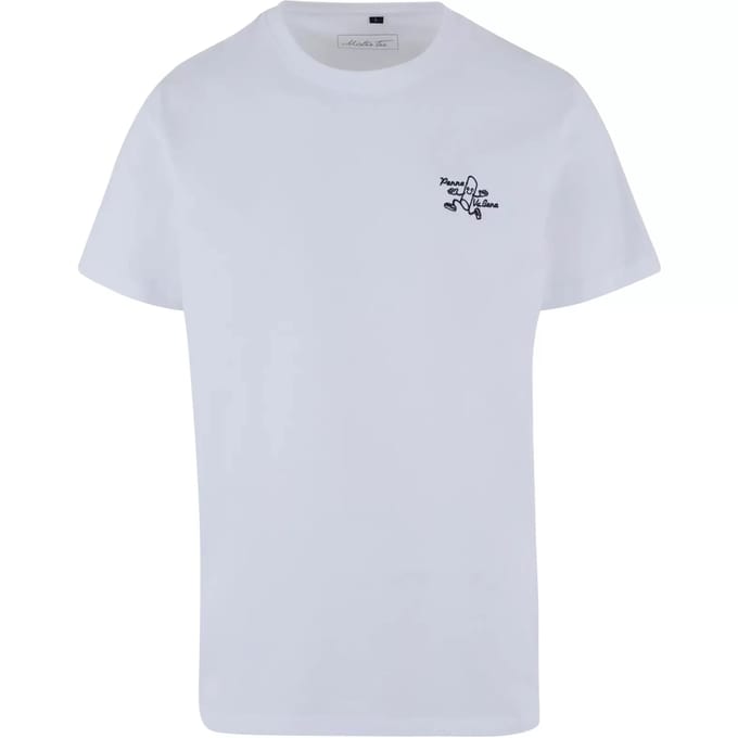 Mister Tee - Penne Va Bene EMB Heren Tshirt - L - Wit