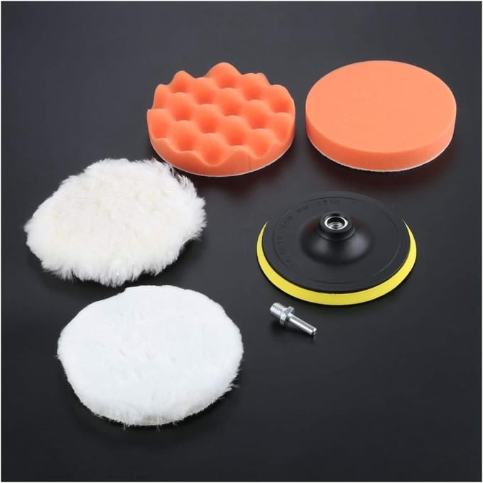 Polijstpads Set - Buffer Pads - Auto Onderhoud - Compleet Systeem - 6 Inch - Gemengde Kleuren