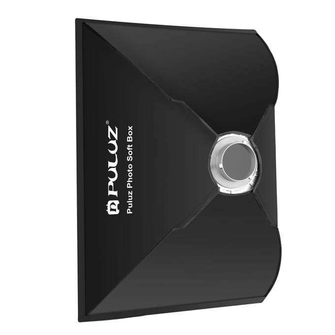 PULUZ 60 * 90cm Quick Release Rechthoekige Softbox Bowens Mount Softbox met opbergtas voor product zwart