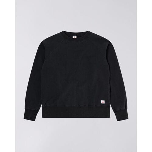 Sweaters Edwin I035896 RAGLAN CREW MADE IN JAPAN-89.N8 BLACK
