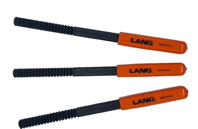 3 delige schroefdraad vijlen set LANG , reparatie buitendraad