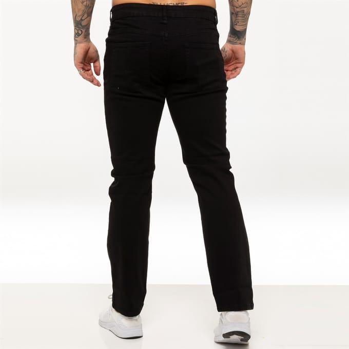 Kruze Heren Rechte Benen Stretch Jeans