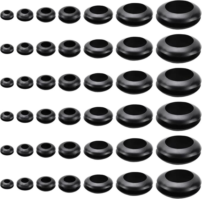 SolidKeus - Set van 300 Rubber Kabeldoorvoeren in 7 Maten