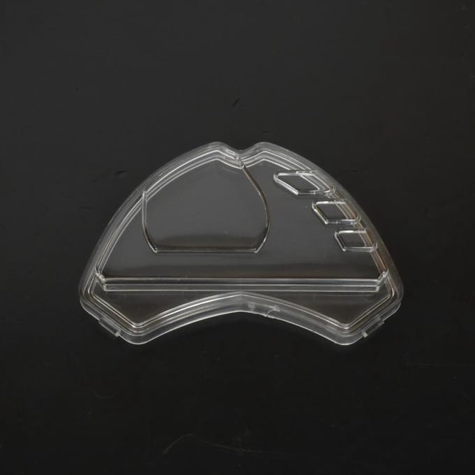 Tellerglas Teknix voor scooter Peugeot 50 Ludix transparant driehoekig