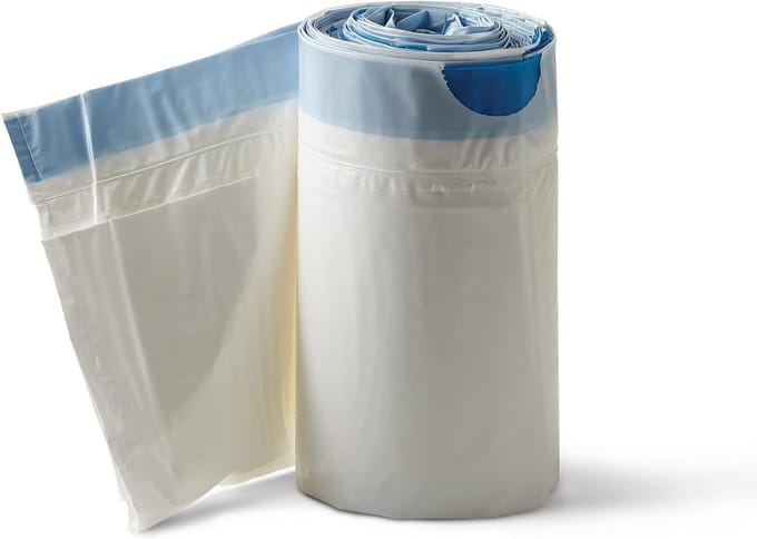 Commode Liners - Wegwerp Voeringen - Hygiënisch Opruimen - Met Absorberende Pad - 72 Stuks - Wit