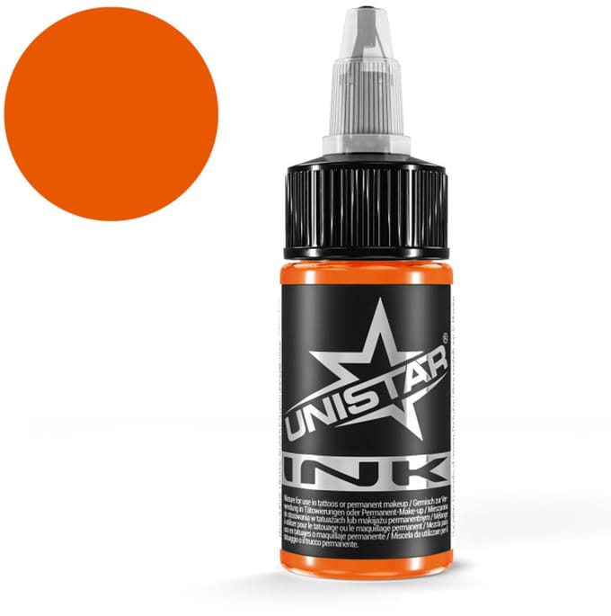 Unistar tattoo ink - Top Basic Orange - 30ml - Tattoeage inkt - Oranje