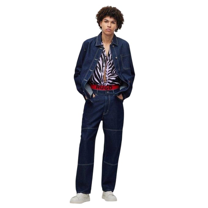 Hugo Heren 080 spijkerjas (Donkerblauw vervaagd)