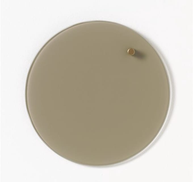 Glasmagneetbord Naga rond 25cmbeige