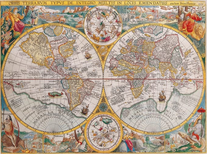 Ravensburger puzzel Wereldkaart 1594 - Legpuzzel - 1500 stukjes