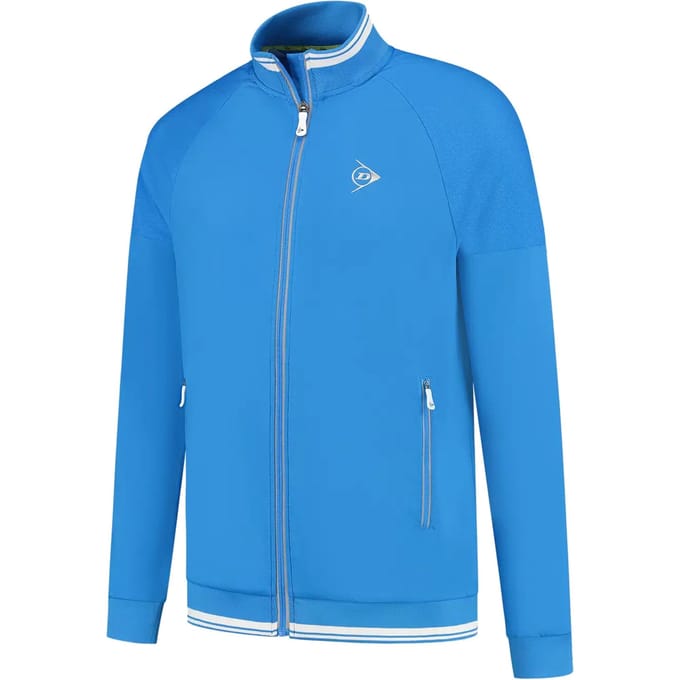 Dunlop Club Knitted Trainingsjack Heren-Blauw