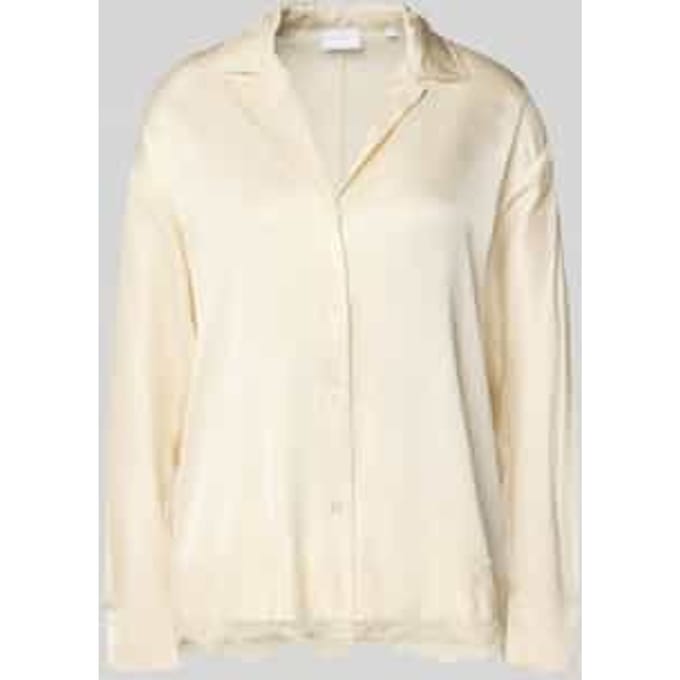 relaxed fit blouse van viscose met kant